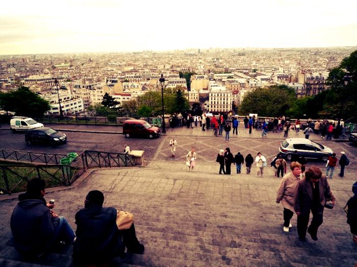 パリ・モンマルトルの丘からの眺め