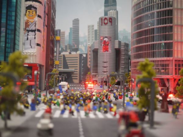 レゴで再現した渋谷のジオラマ｜レゴランド